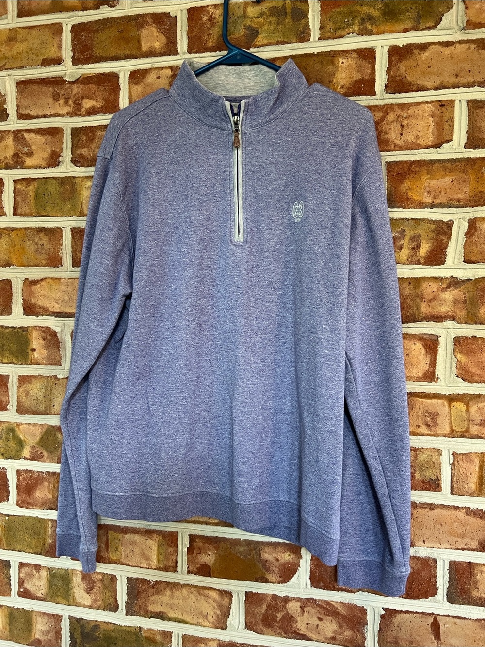 johnnie-O Men's Heather Lavender BCC Baltimore country club quarter-Zip. Large